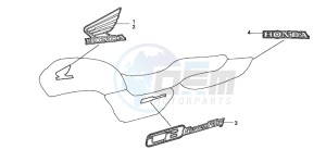 CB750F2 SEVEN FIFTY drawing MARK