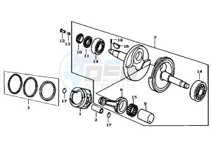 SUPER DUKE - 150 cc drawing CRANKSHAFT