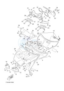 YP125RA (ABS) X-MAX 250 X-MAX 250 (1YS6 1YS6 1YS6) drawing LEG SHIELD