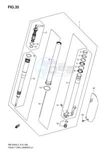 RM-Z450 EU drawing FRONT FORK DAMPER LH