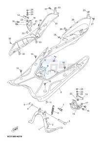 YN50 YN50FU NEO'S 4 (2ACN 2ACN) drawing STAND & FOOTREST