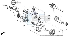 CRM50R drawing CRANKSHAFT/PISTON