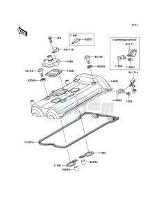 ER-6f EX650A8F GB XX (EU ME A(FRICA) drawing Cylinder Head Cover