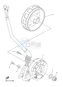 YZ450F (33DD 33DE 33DF 33DG) drawing GENERATOR