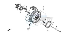 ST1100 drawing REAR WHEEL