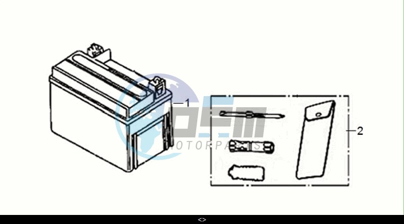 BATTERY - TOOL BOX