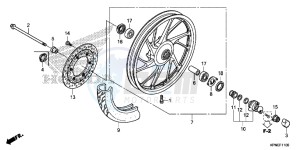 GLR1251WHH UK - (E) drawing FRONT WHEEL