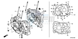 CBR650FAG CBR650F 6ED - (6ED) drawing CRANKCASE