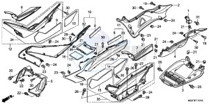 FJS600AB SilverWing ED drawing FLOOR STEP/ UNDER COVER (FJS600A9 2KO/ FJS600AB/ DB)