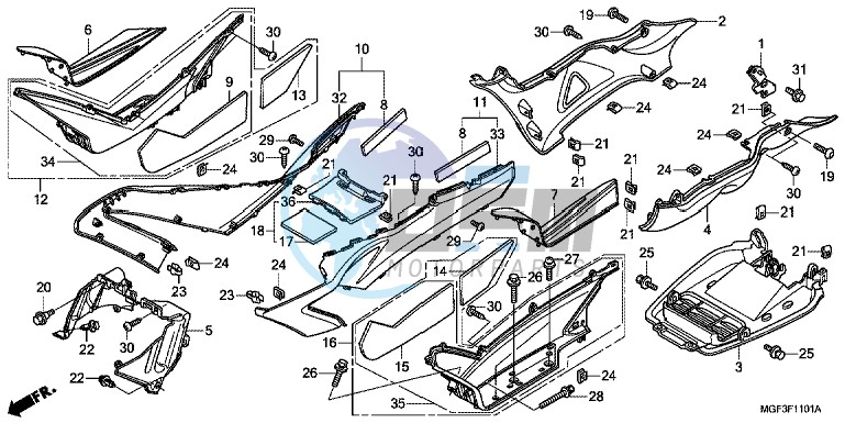 FLOOR STEP/ UNDER COVER (FJS600A9 2KO/ FJS600AB/ DB)