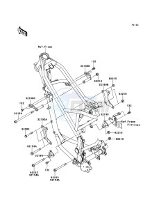 KLX125 KLX125CBF GB XX (EU ME A(FRICA) drawing Engine Mount