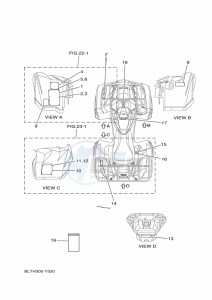 YFM700FWAD GRIZZLY 700 EPS (BLTT) drawing EMBLEM & LABEL 1