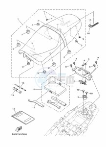 XSR900 MTM850 (BAE6) drawing SEAT