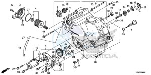 TRX500FM2G TRX500FM Europe Direct - (ED) drawing FRONT CRANKCASE COVER