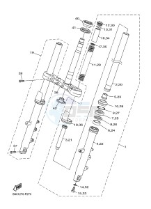 XJ6NA 600 XJ6-N (NAKED, ABS) (36BF 36BG) drawing FRONT FORK