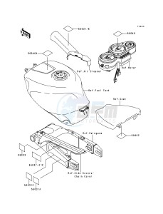 ZX 750 P [NINJA ZX-7R] (P1-P4) [NINJA ZX-7R] drawing LABELS