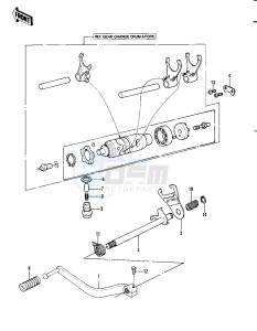 KLT 250 A [KLT250] (A1) [KLT250] drawing GEAR CHANGE MECHANISM -- 82 A1- -