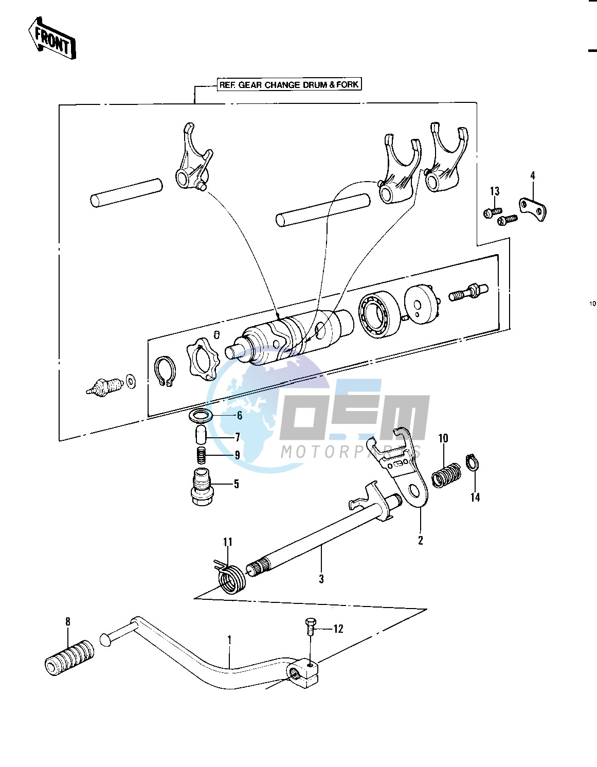 GEAR CHANGE MECHANISM -- 82 A1- -