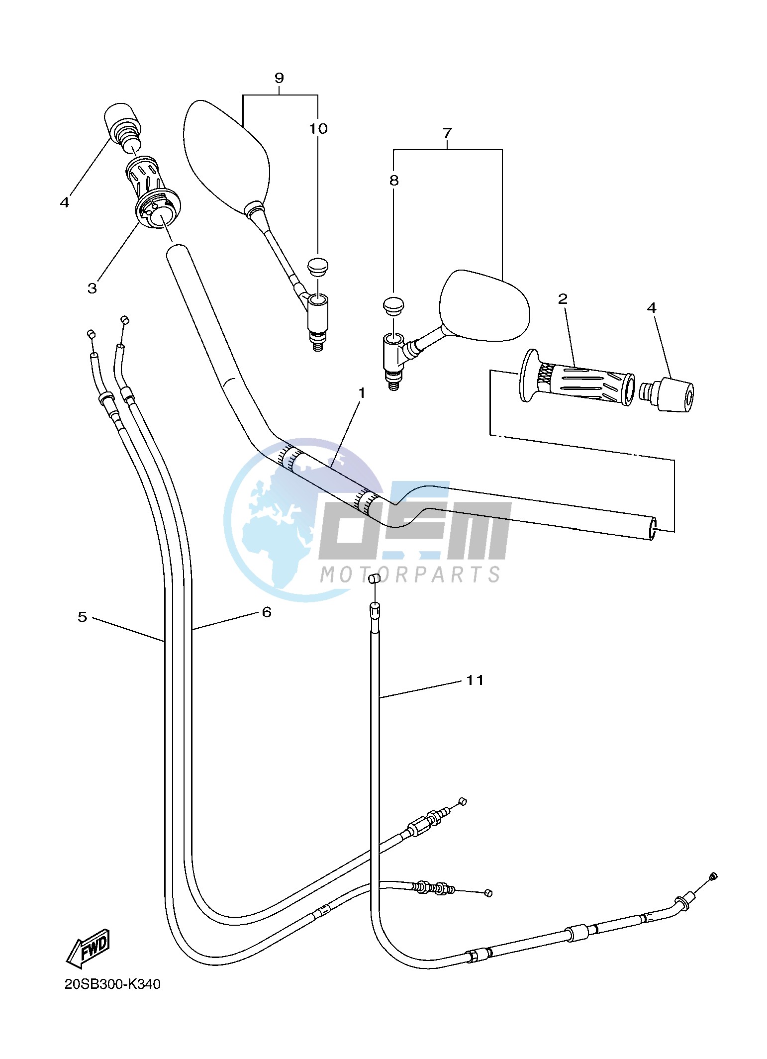 STEERING HANDLE & CABLE