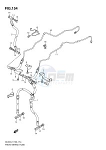 DL650 (E2) V-Strom drawing FRONT BRAKE HOSE (DL650AL1 E19)