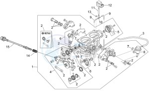 RSV 2 1000 drawing Throttle body