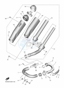 YZ450F (B2WH) drawing EXHAUST