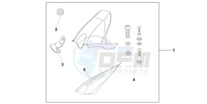 CBR1000RR9 Australia - (U / MME PSW SPC) drawing HUGGER REPSOL REPLICA