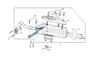 EURO MX 125 DUAL DISK 50 drawing EXHAUST