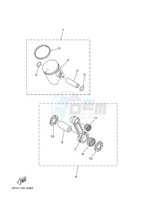 YZ85 YZ85LW (1SN4 1SN6 1SP4 1SP6) drawing OPTIONAL PARTS 1