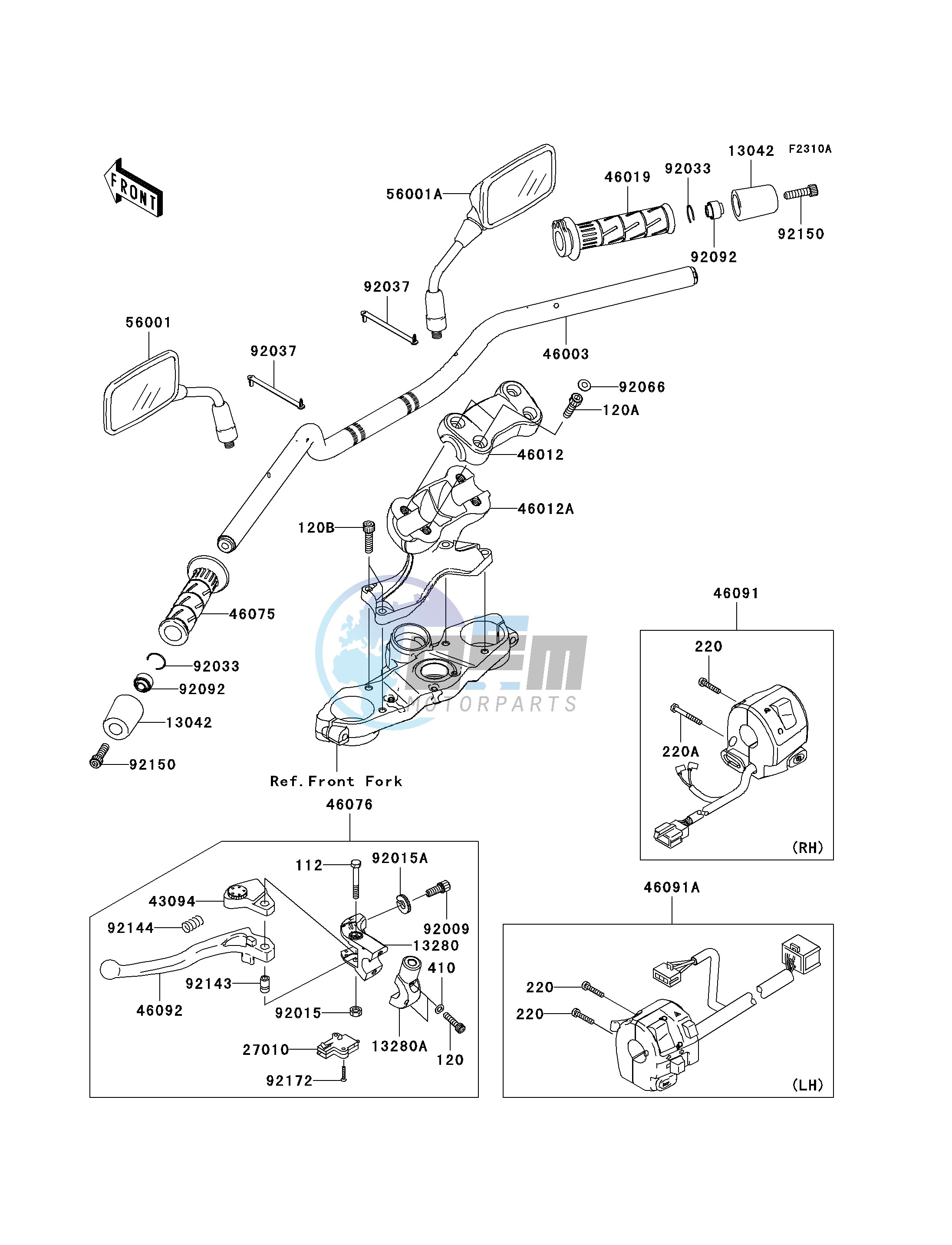 HANDLEBAR-- A9F- -