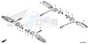 VFR1200XD Europe Direct - (ED) drawing WINKER