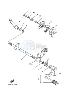 TT-R50E (BEGH) drawing SHIFT SHAFT