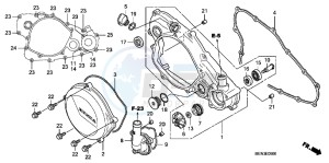 CRF450RB drawing R. CRANKCASE COVER/ WATERPUMP