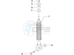 NRG 50 power DT serie speciale drawing Rear suspension - Shock absorbers