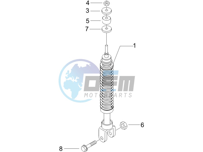 Rear suspension - Shock absorbers