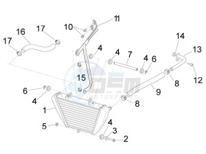 RSV4 1000 RR E4 ABS (NAFTA) drawing Oil radiator