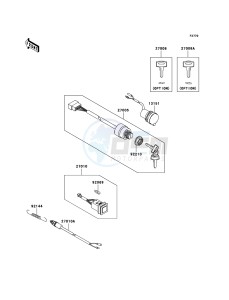 MULE_610_4X4 KAF400A7F EU drawing Ignition Switch