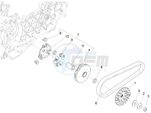 S 125 4T 3V E3 ie (APAC) (KR, RI, VT) drawing Driving pulley