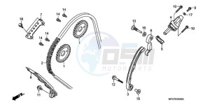 CB600FA9 France - (F / ABS CMF 25K) drawing CAM CHAIN/TENSIONER