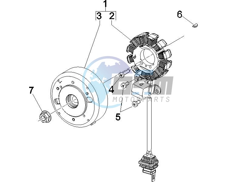 Flywheel magneto