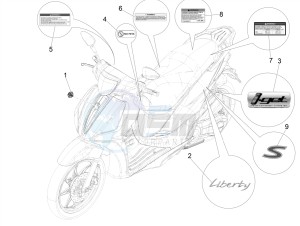 LIBERTY IGET 50 4T 3V NO ABS (NAFTA) drawing Plates - Emblems