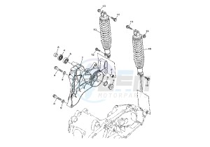 YP MAJESTY 400 drawing REAR SHOCK ABSORBER