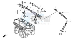 CBR600RR drawing FUEL INJECTOR