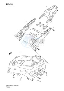 GSX-R600 (E2) drawing FRAME