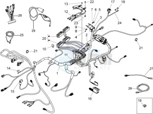 California 1400 Corazzieri 1380 drawing Central electrical system