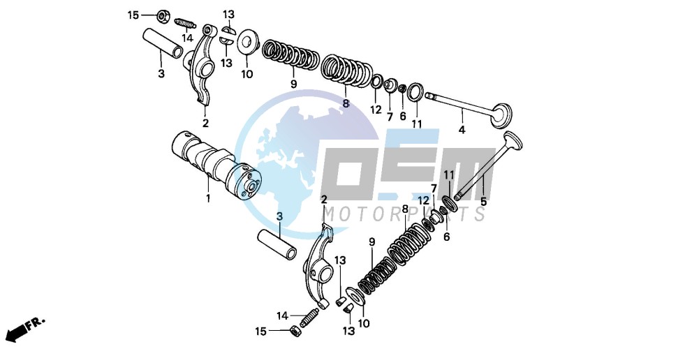 CAMSHAFT/VALVE (C50P/C50T)