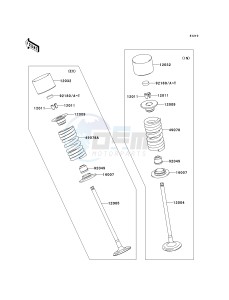 ZX636 C [NINJA ZX-6R] (C6F) D6F drawing VALVE-- S- -