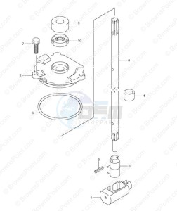 DF 100 drawing Clutch Rod