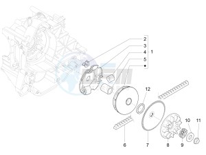 fly 50 4t 2v drawing Driving pulley