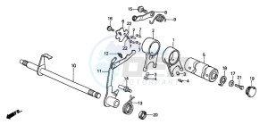 XR70R drawing GEARSHIFT DRUM